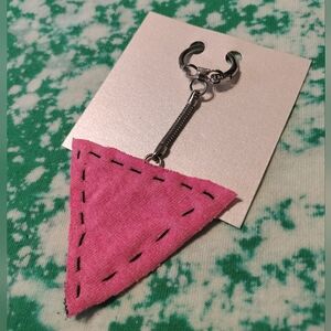 Pink Triangle Keychain